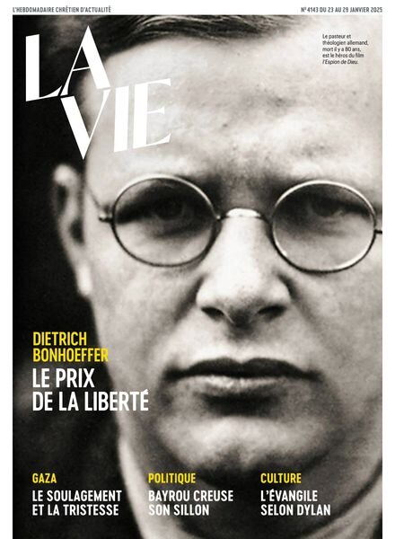 La Vie – 23 Janvier 2025 Cover