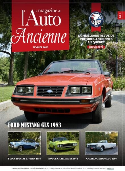 L’Auto Ancienne – Fevrier 2025 Cover
