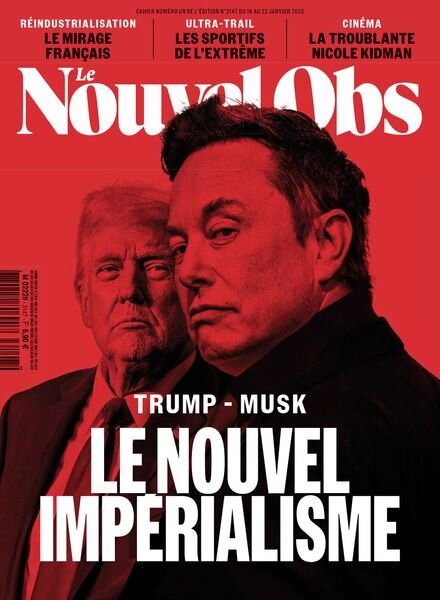 Le Nouvel Obs – 16 Janvier 2025 Cover