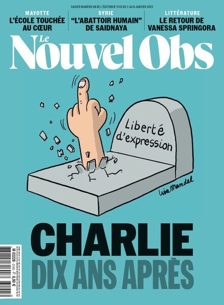 Le Nouvel Obs – 2 Janvier 2025 Cover