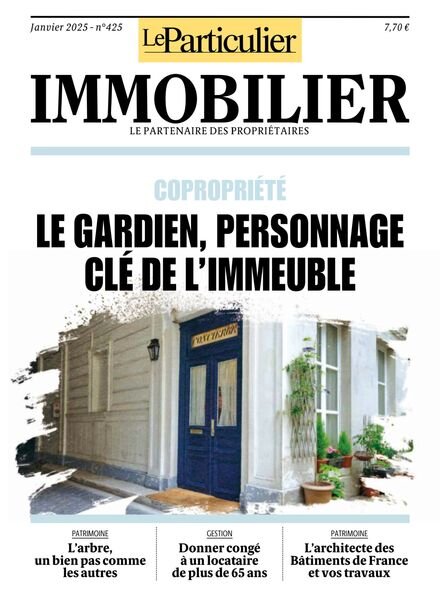Le Particulier Immobilier – Janvier 2025 Cover