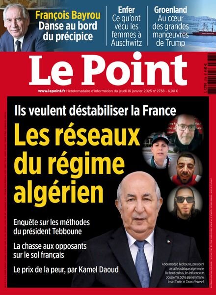 Le Point – 16 Janvier 2025 Cover