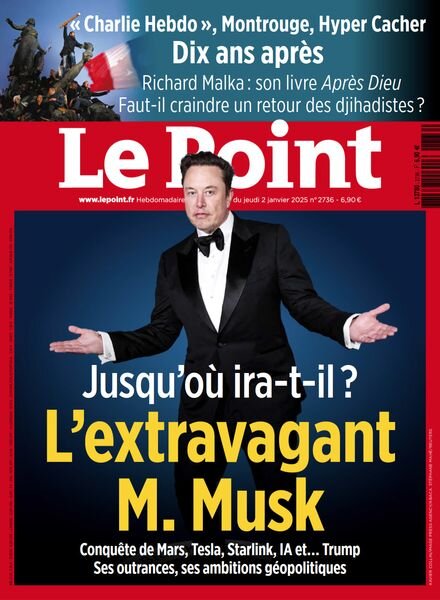 Le Point – 2 Janvier 2025 Cover