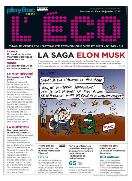 L’eCO – 10 Janvier 2025 Cover