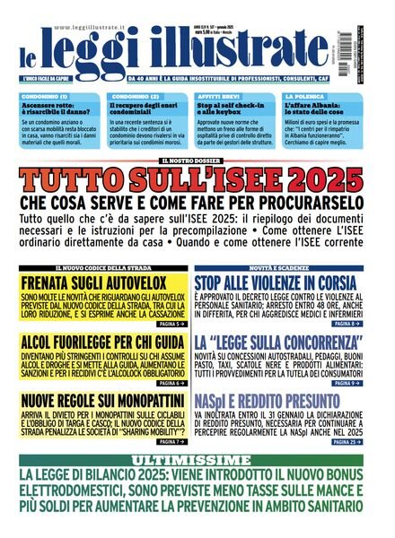 Leggi Illustrate – Gennaio 2025 Cover