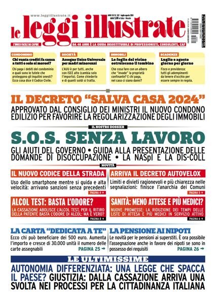 Leggi Illustrate – Lugliio-Agosto 2024 Cover