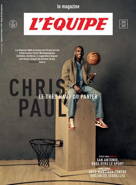 L’Equipe Magazine – 18 Janvier 2025 Cover