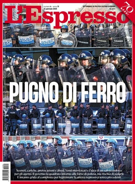 L’Espresso – 24 Gennaio 2025 Cover