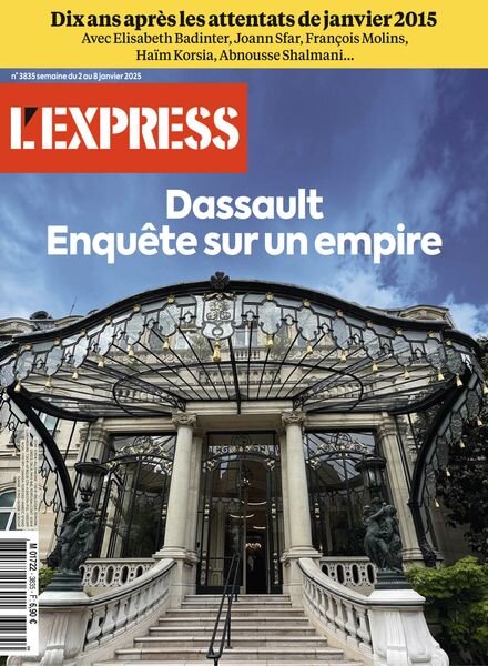 L’Express – 2 Janvier 2025 Cover