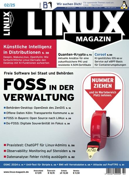 Linux-Magazin – Februar 2025 Cover