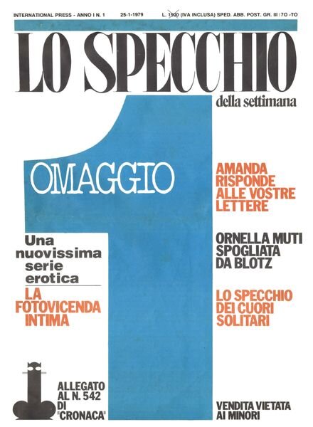 Lo Specchio – N 1 1978 Cover