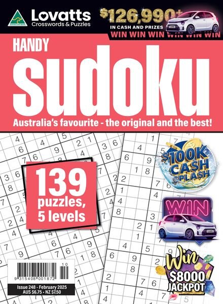 Lovatts Handy Sudoku – Issue 248 2025 Cover