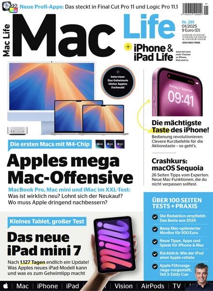 Mac Life Germany – Januar 2025 Cover