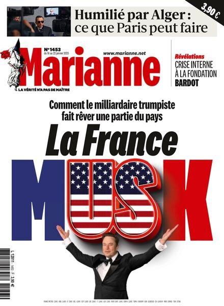 Marianne – 16 Janvier 2025 Cover