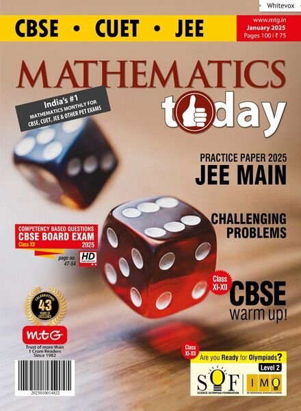 Mathematics Today – January 2025 Cover