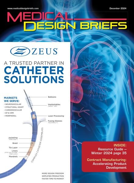 Medical Design Briefs – December 2024 Cover