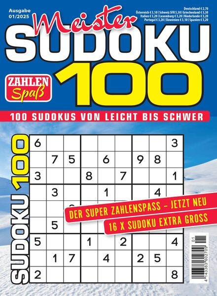 Meister Sudoku – Januar 2025 Cover
