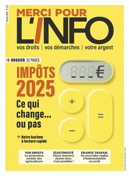 Merci Pour L’info – Fevrier 2025 Cover