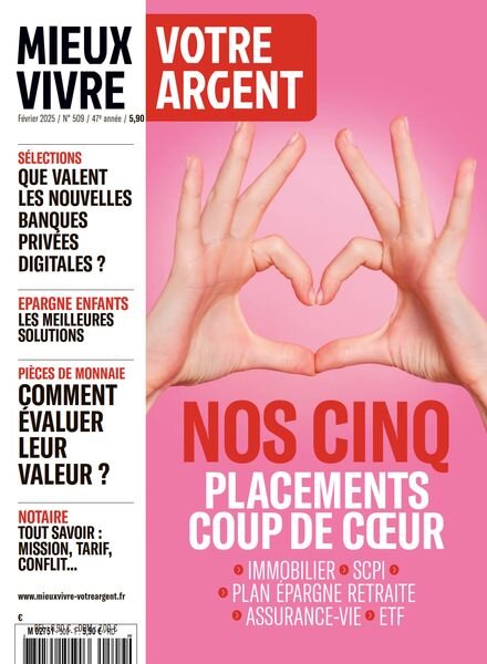 Mieux Vivre Votre Argent – Fevrier 2025 Cover