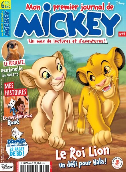 Mon Premier Journal de Mickey – Janvier 2025 Cover