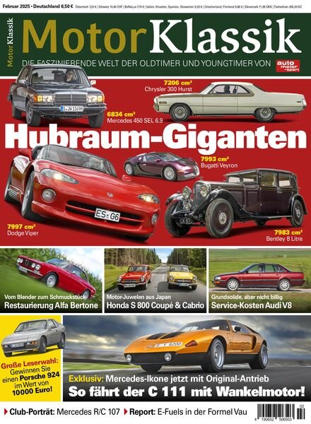 Motor Klassik – Februar 2025 Cover