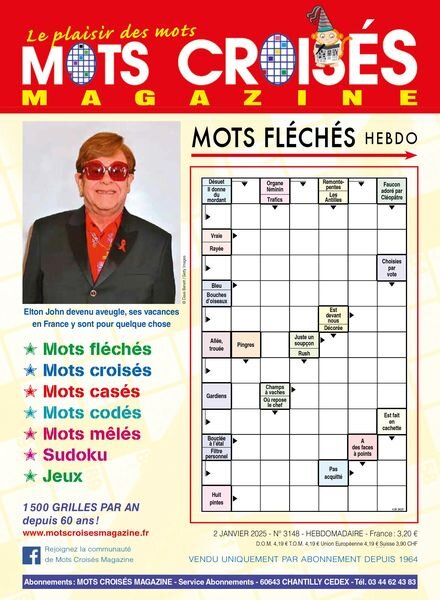 Mots Croises Magazine – 2 Janvier 2025 Cover