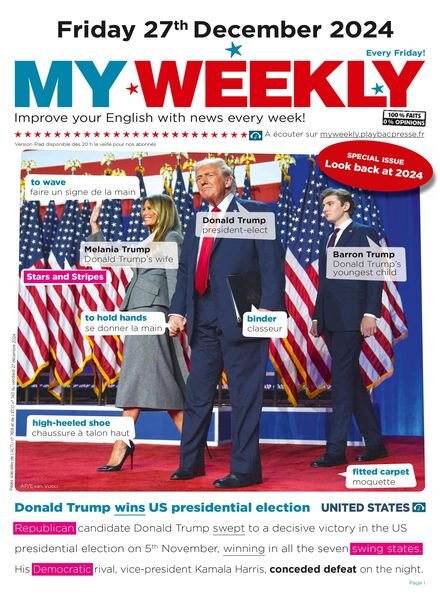 My Weekly fr – 27 Decembre 2024 Cover
