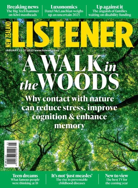 New Zealand Listener – January 25 2025 Cover