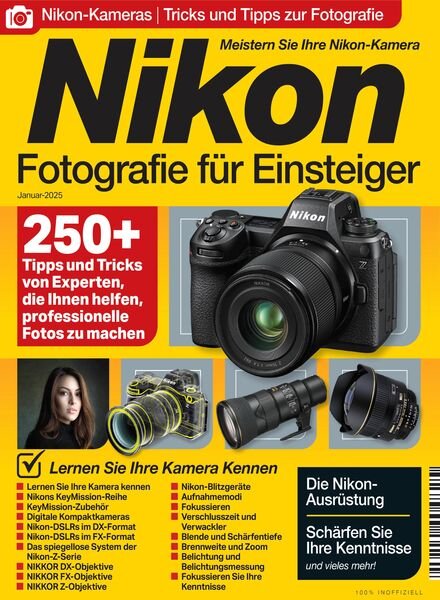 Nikon-Fotografie fur Einsteiger – Januar 2025 Cover