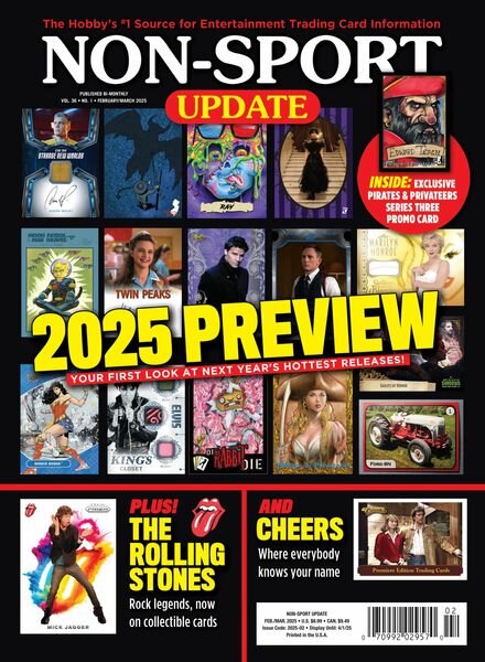 Non-Sport Update – February-March 2025 Cover