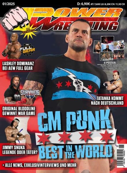 Power-Wrestling – Januar 2025 Cover