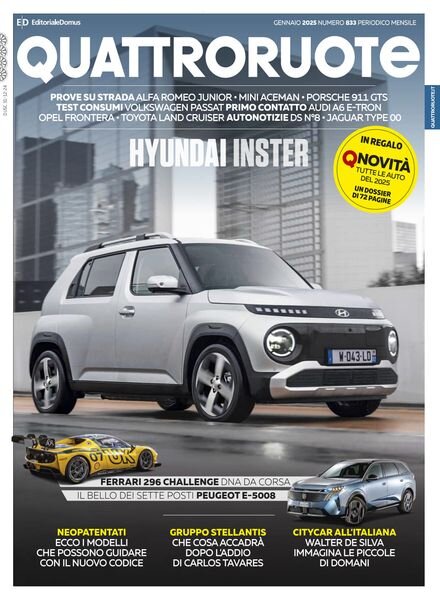 Quattroruote Italia – Gennaio 2025 Cover