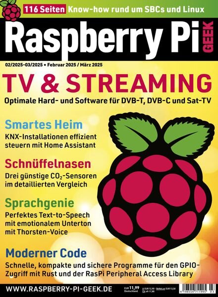 Raspberry Pi Geek – Februar-Marz 2025 Cover