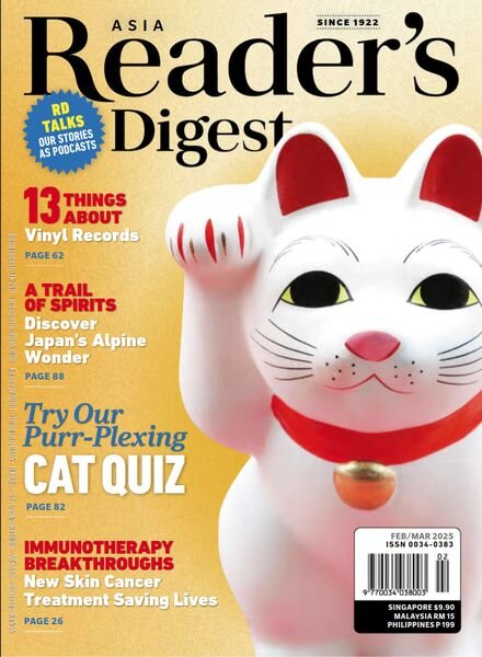 Reader’s Digest Asia – February – March 2025 Cover