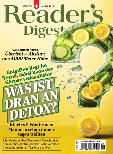 Reader’s Digest Schweiz – Januar 2025 Cover