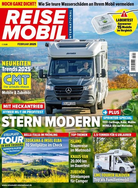 Reisemobil International – Februar 2025 Cover