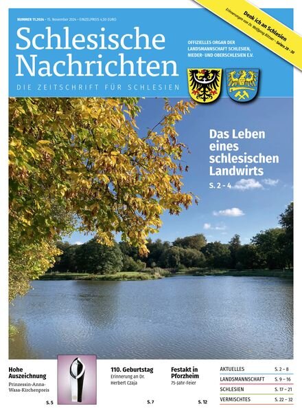 Schlesische Nachrichten – Nr 11 2024 Cover