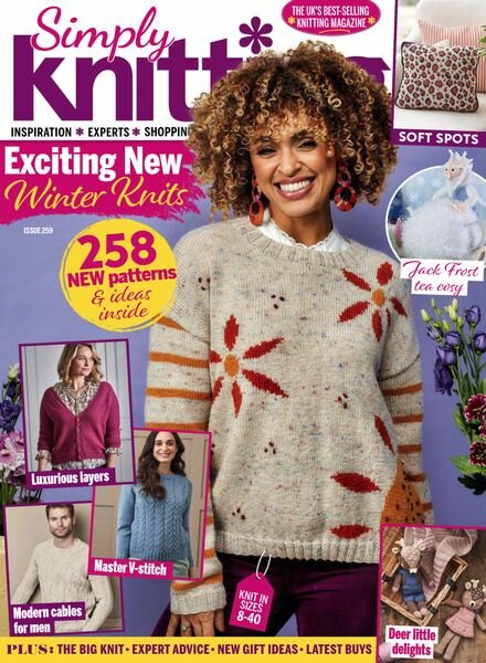 Simply Knitting – January 2025 Cover
