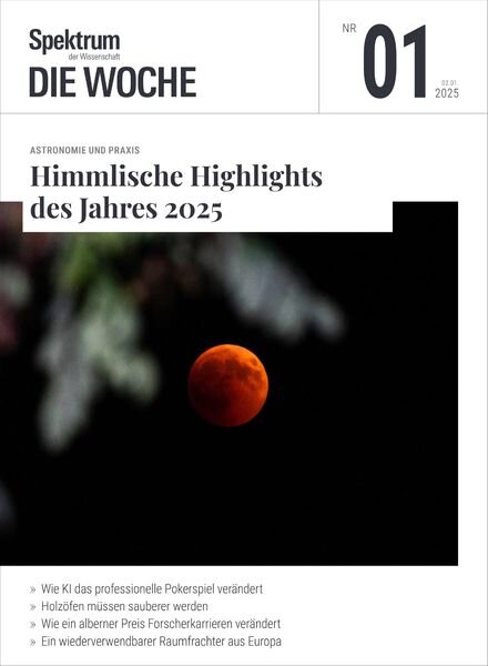 Spektrum Die Woche – 2 Januar 2025 Cover
