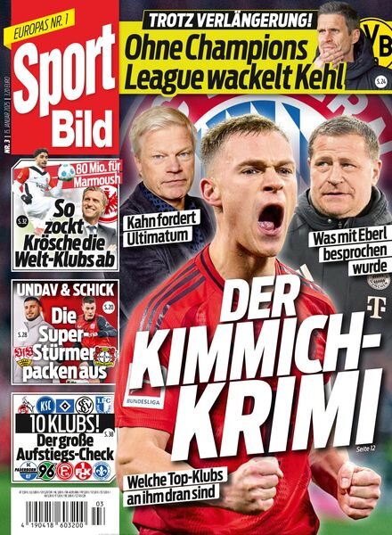 Sport Bild – 15 Januar 2025 Cover