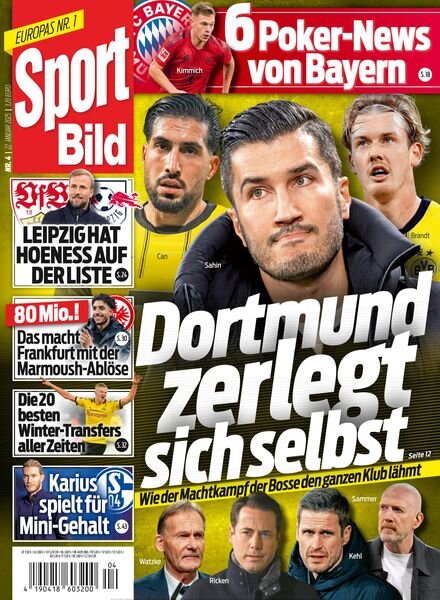 Sport Bild – 22 Januar 2025 Cover