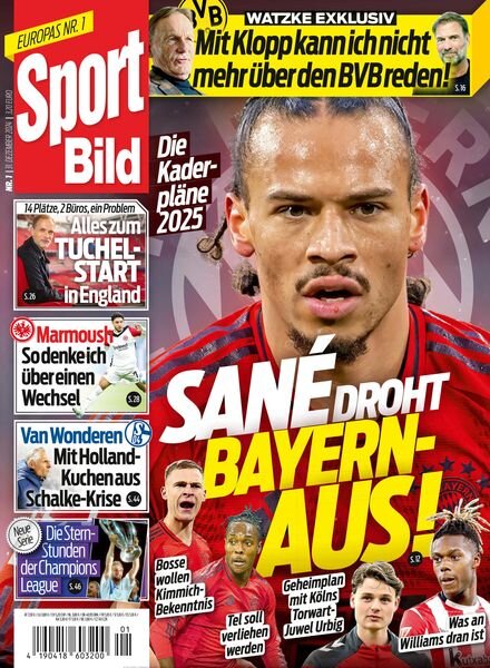 Sport Bild – 31 Dezember 2024 Cover