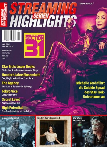 Streaming Serien Highlights – Januar 2025 Cover