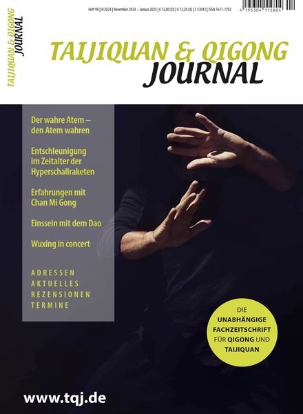 Taijiquan & Qigong Journal – November 2024 – Januar 2025 Cover