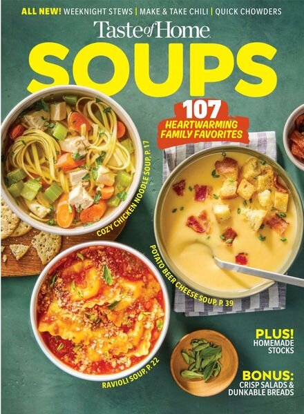 Taste Of Home – Soups 2025 Cover