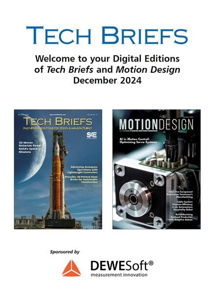Tech Briefs Magazine – December 2024 Cover