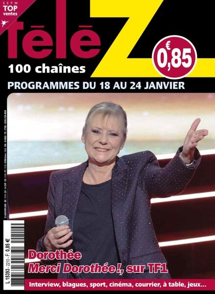 Tele Z – 13 Janvier 2025 Cover
