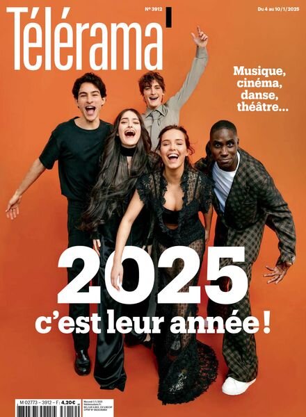 Telerama Magazine – 1er Janvier 2025 Cover