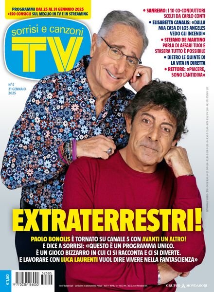 TV Sorrisi e Canzoni – 21 Gennaio 2025 Cover