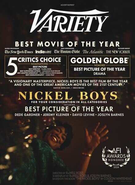 Variety – 8 January 2025 Cover